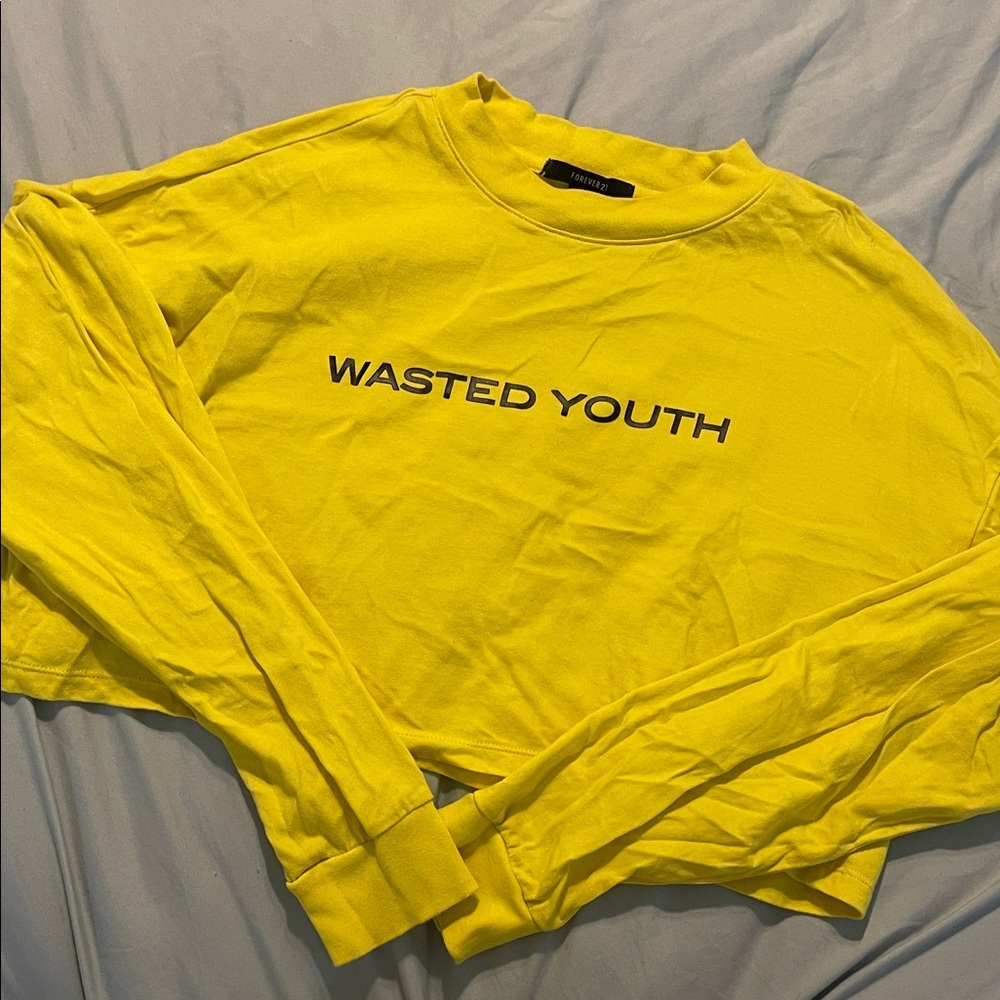 Cropped long sleeve tee - Picture 2 of 3
